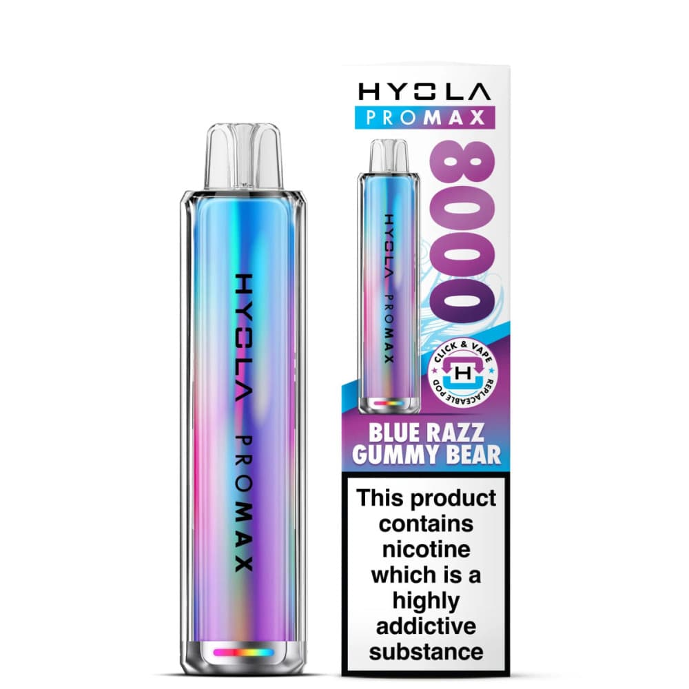 Blue Razz Gummy Bear Hyola Pro Max 8000 Prefilled Pod Kit