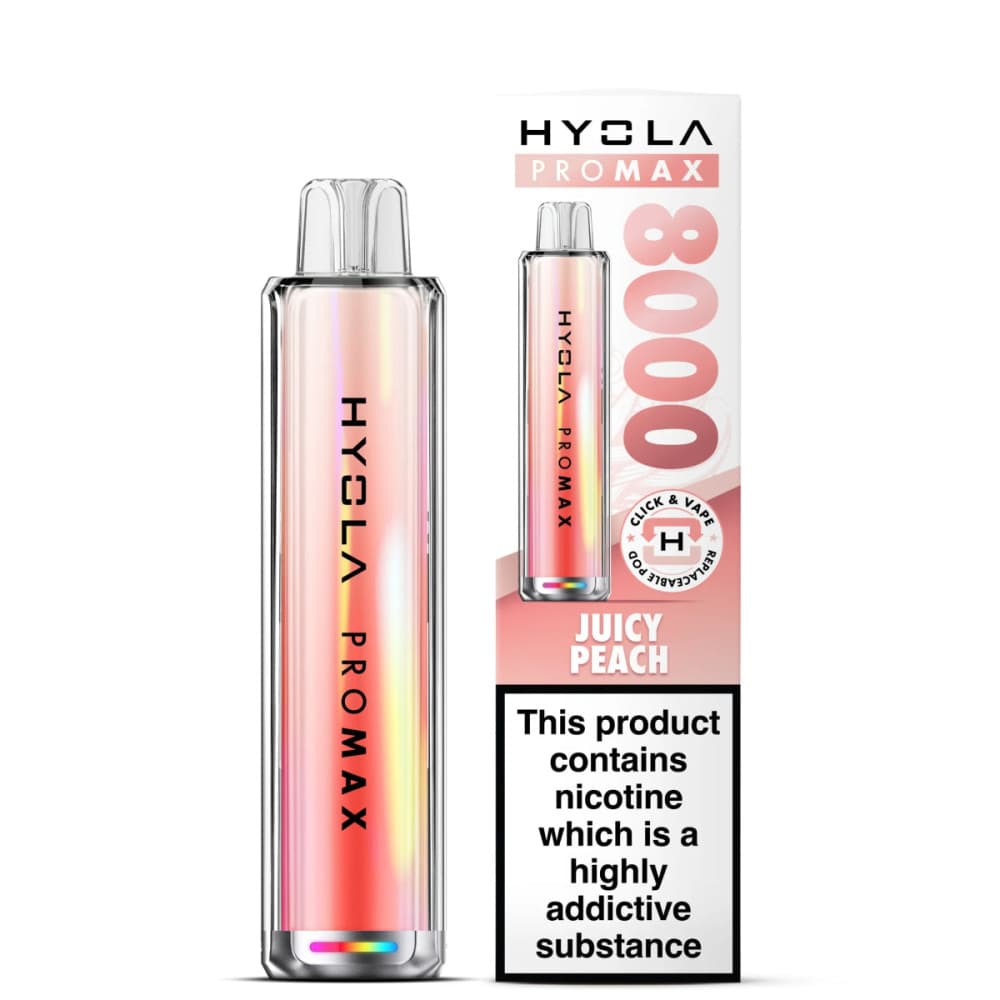 Juicy Peach Hyola Pro Max 8000 Prefilled Pod Kit
