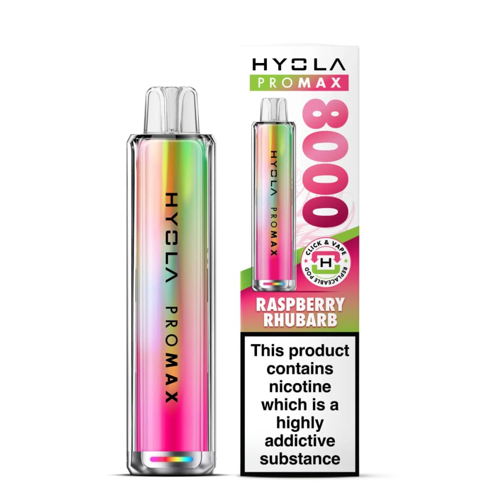Raspberry Rhubarb Hyola Pro Max 8000 Prefilled Pod Kit