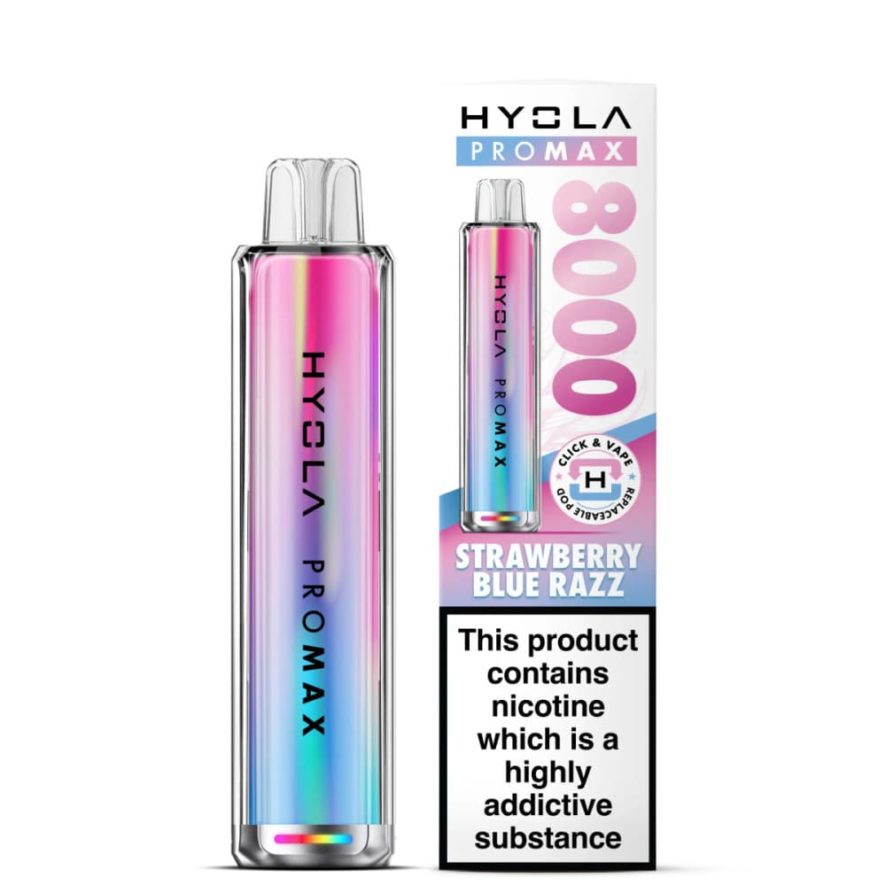 Strawberry Blue Razz Hyola Pro Max 8000 Prefilled Pod Kit