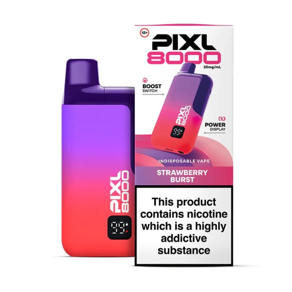 Strawberry Burst PIXL 8000 Prefilled Vape Pod Kit