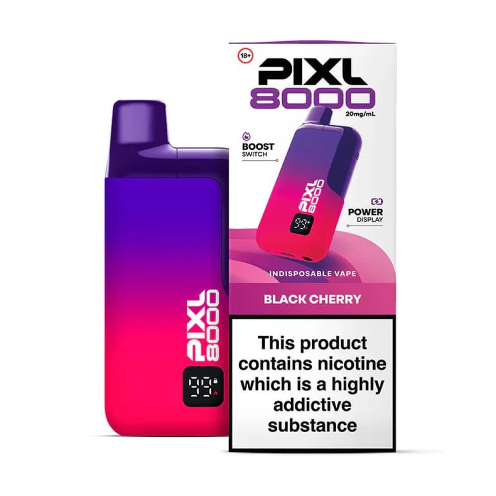 Black Cherry PIXL 8000 Prefilled Vape Pod Kit