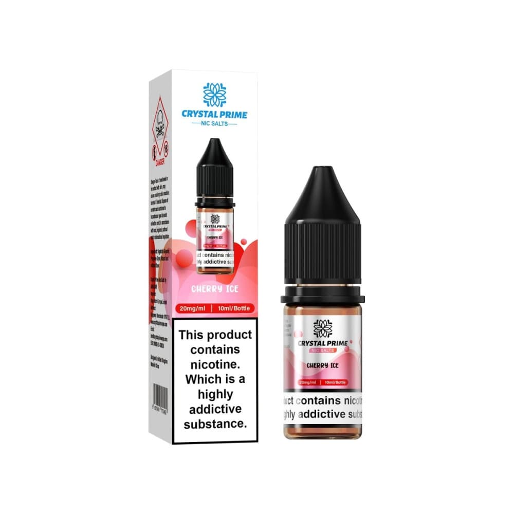 Cherry Ice / 10mg Crystal Prime 7000 Nic Salts 10ml E-liquids (Box of 10)