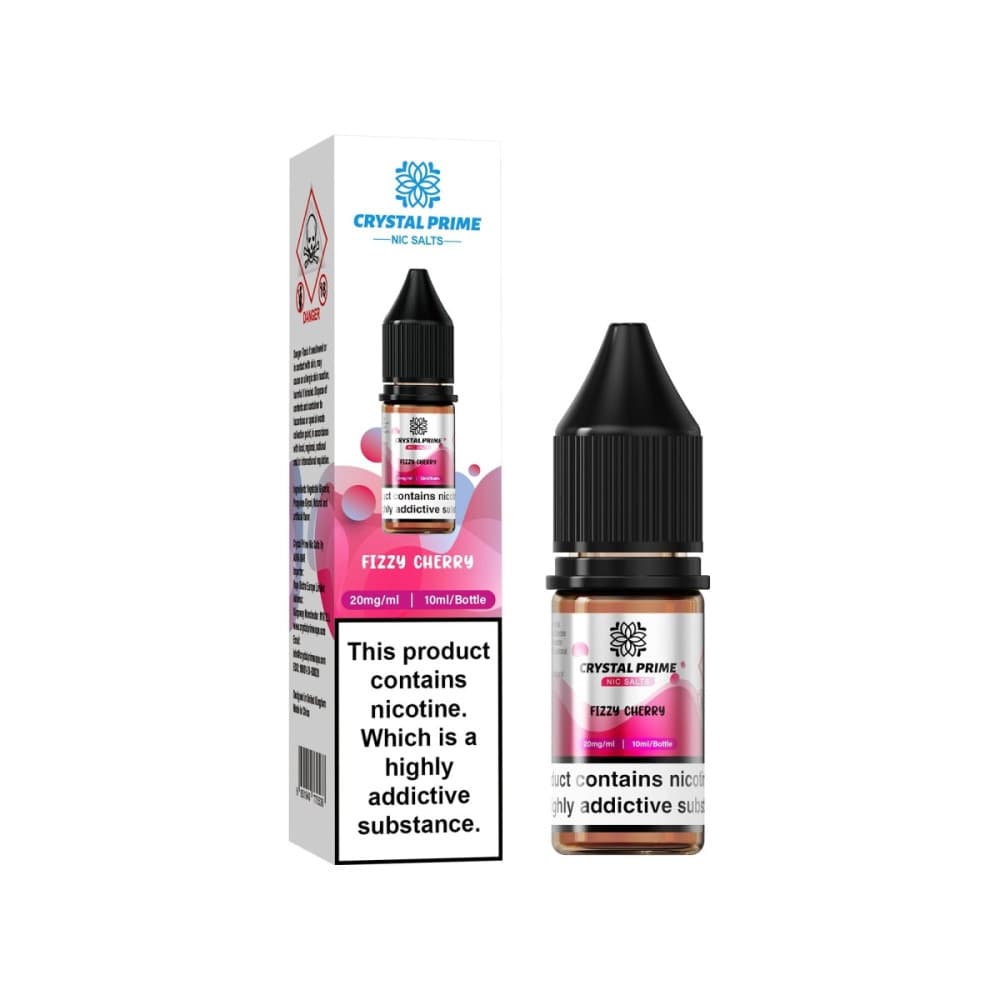 Fizzy Cherry / 10mg Crystal Prime 7000 Nic Salts 10ml E-liquids (Box of 10)