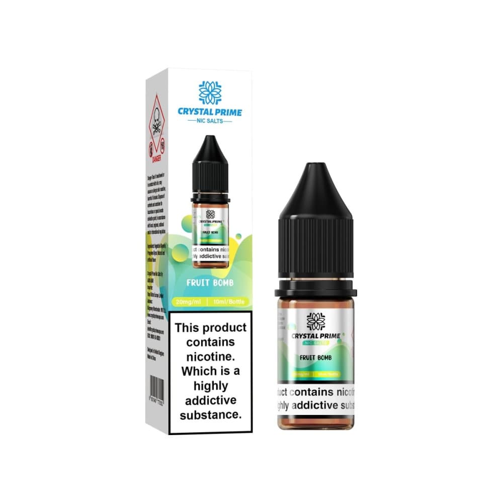 Fruit Bomb / 10mg Crystal Prime 7000 Nic Salts 10ml E-liquids (Box of 10)