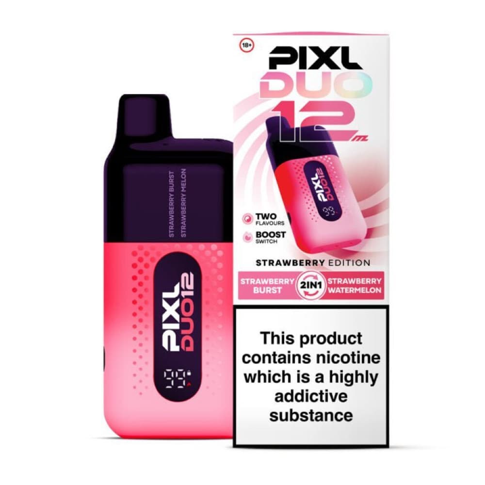 Strawberry Edition Pixl Duo 12000 Prefilled Vape Kit Box of 5