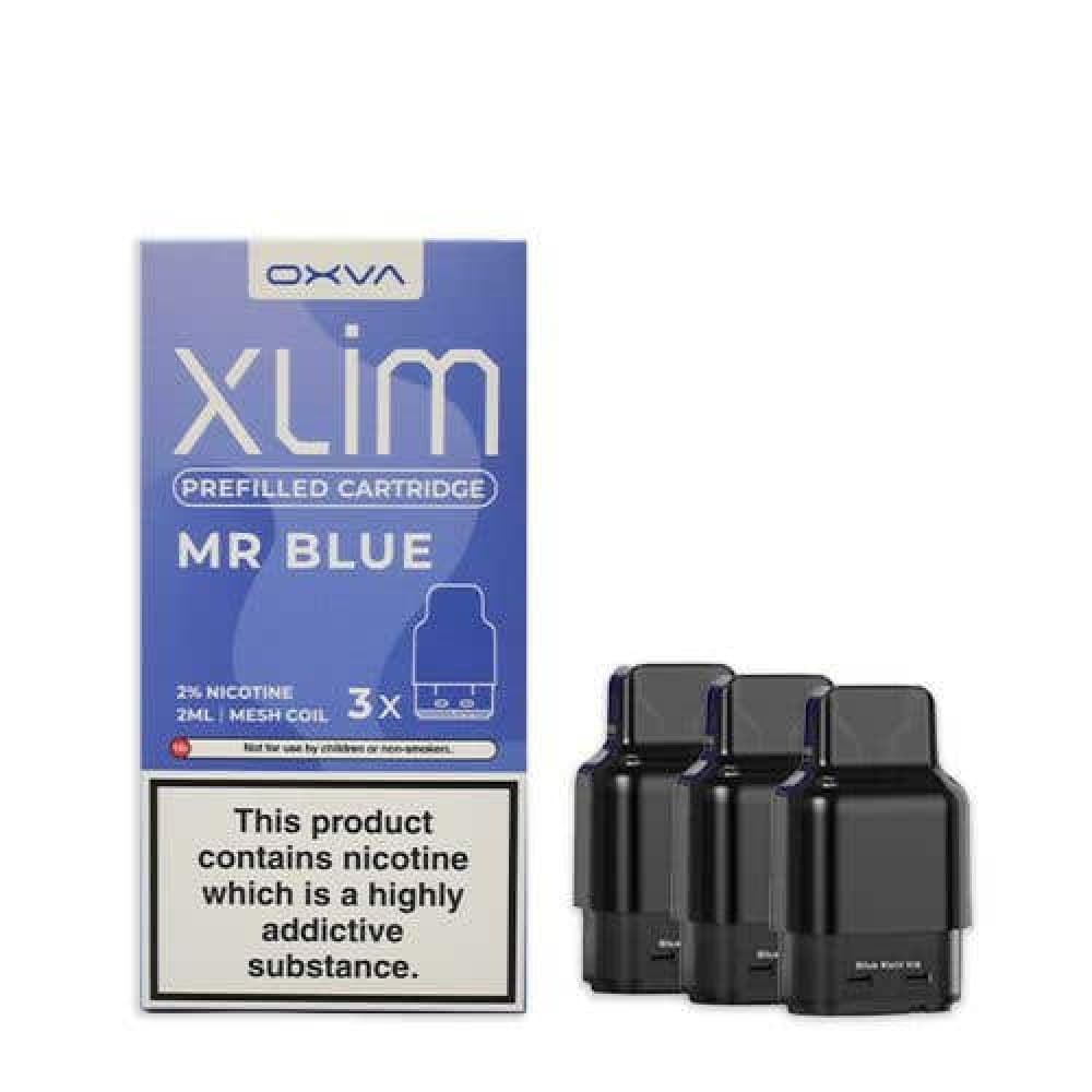 Mr Blue Oxva Xlim Prefilled E-liquid Pods Cartridges - Pack of 3