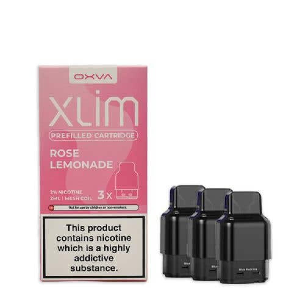 Rose Lemonade Oxva Xlim Prefilled E-liquid Pods Cartridges - Pack of 3