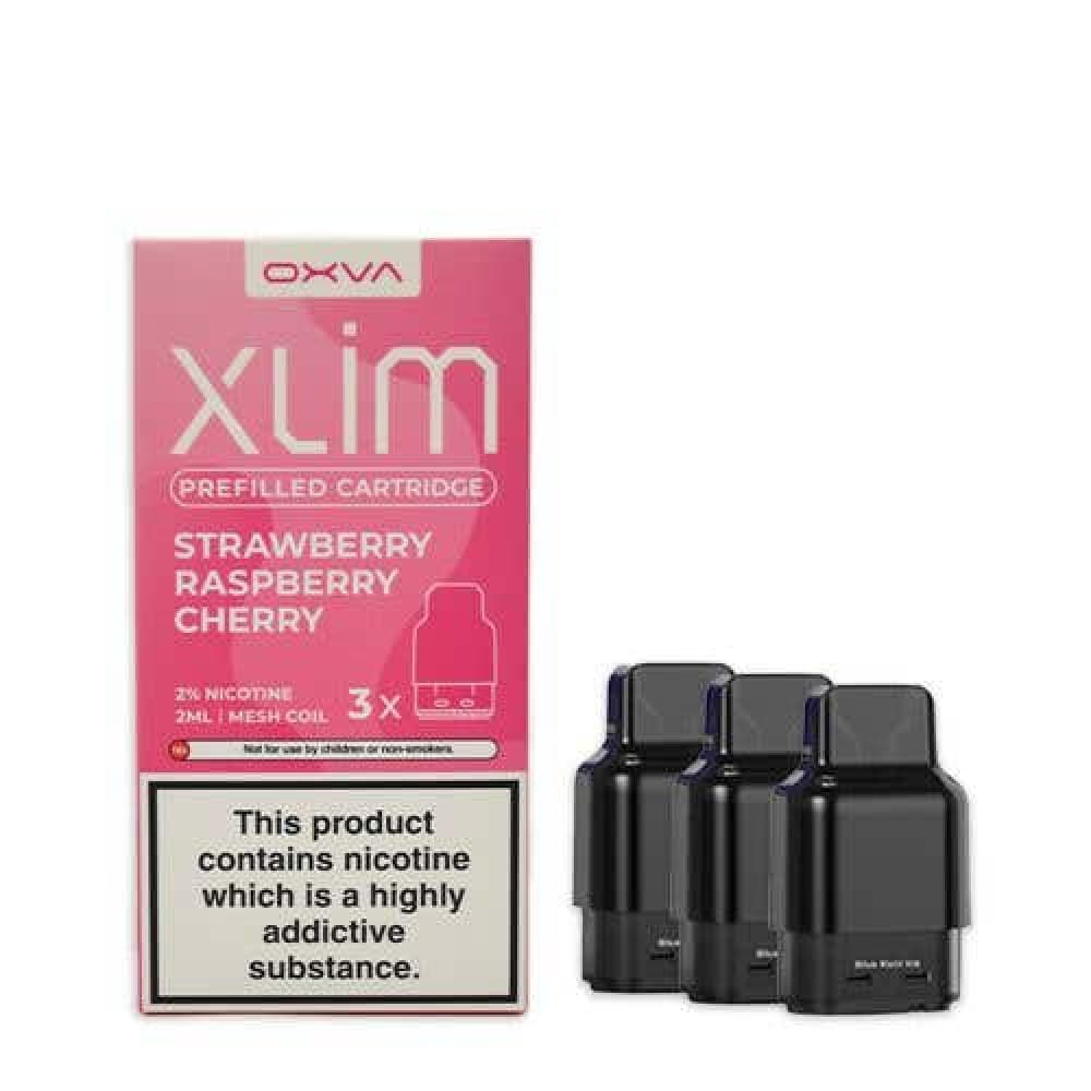 Strawberry Raspberry Cherry Oxva Xlim Prefilled E-liquid Pods Cartridges - Pack of 3