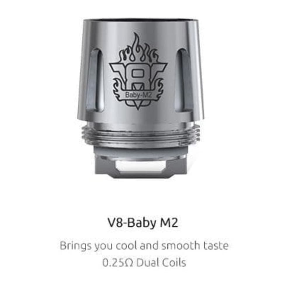 0.25 OHM SMOK V8 X-Baby M2 Coils - Pack of 5