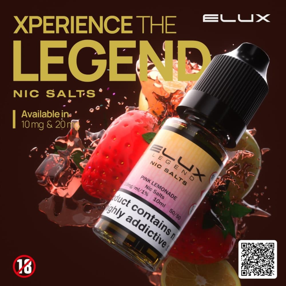 Pink Lemonade / 10mg Elux Legend Nic Salt-10ml E-liquids - Box of 10
