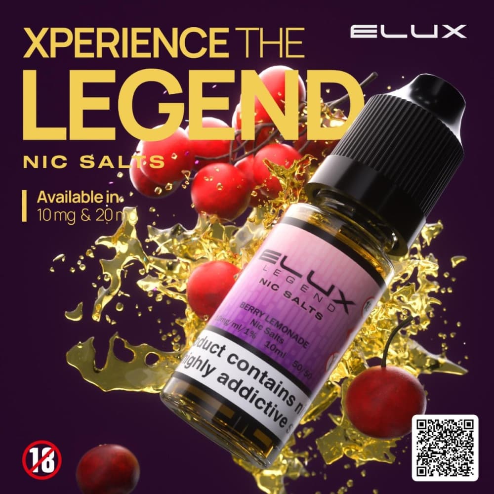 Berry Lemonade / 10mg Elux Legend Nic Salt-10ml E-liquids - Box of 10