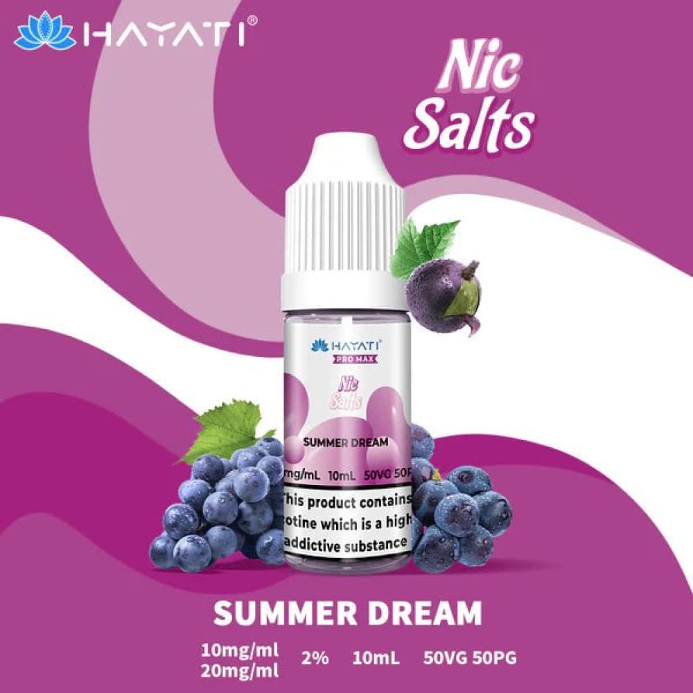 10mg / Summer Dream Hayati Pro Max Nic Salts