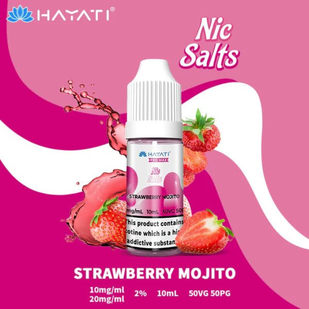 10mg / Strawberry Mojito Hayati Pro Max Nic Salts