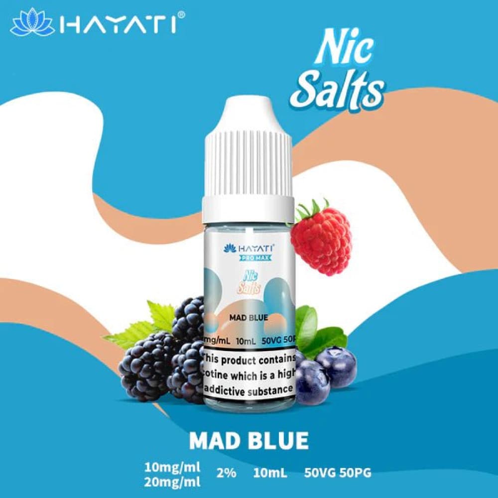 10mg / Mad Blue Hayati Pro Max Nic Salts