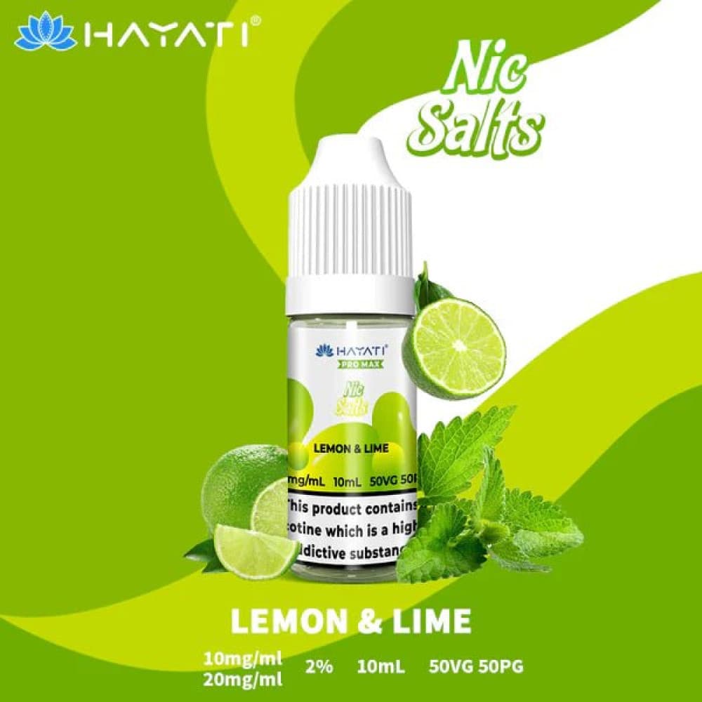 10mg / Lemon & Lime Hayati Pro Max Nic Salts