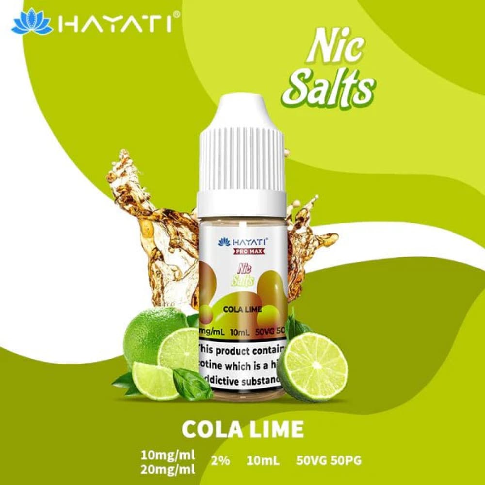 10mg / Cola Lime Hayati Pro Max Nic Salts
