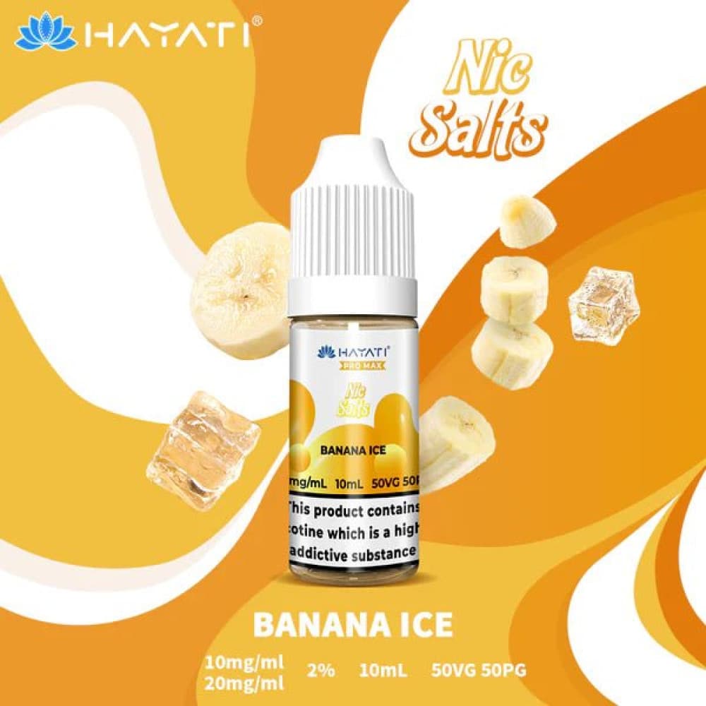 10mg / Banana Ice Hayati Pro Max Nic Salts