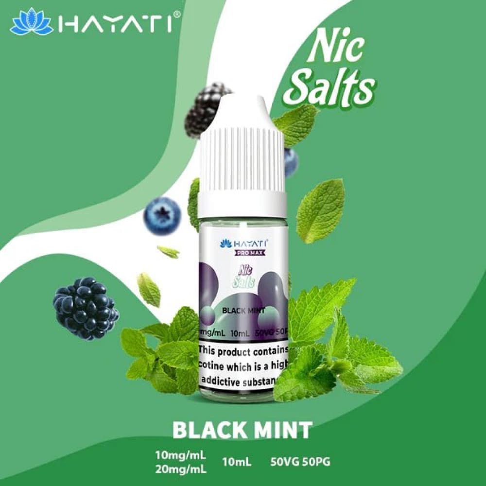 10mg / Black Mint Hayati Pro Max Nic Salts