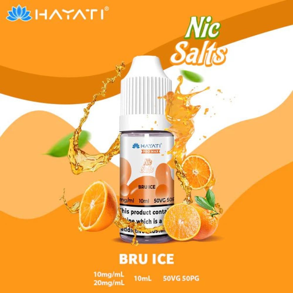 10mg / Bru Ice Hayati Pro Max Nic Salts