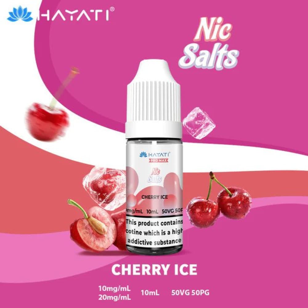 10mg / Cherry Ice Hayati Pro Max Nic Salts