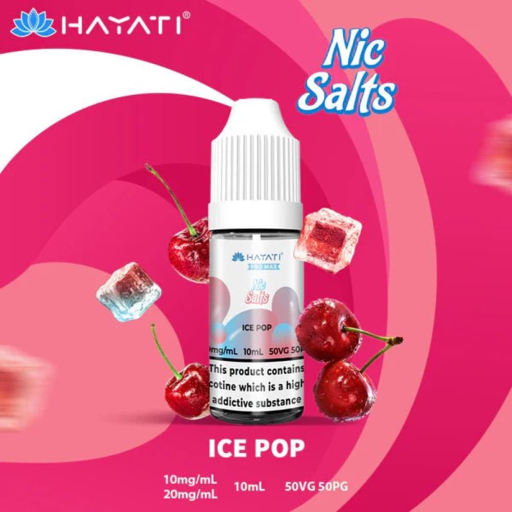 10mg / Ice Pop Hayati Pro Max Nic Salts