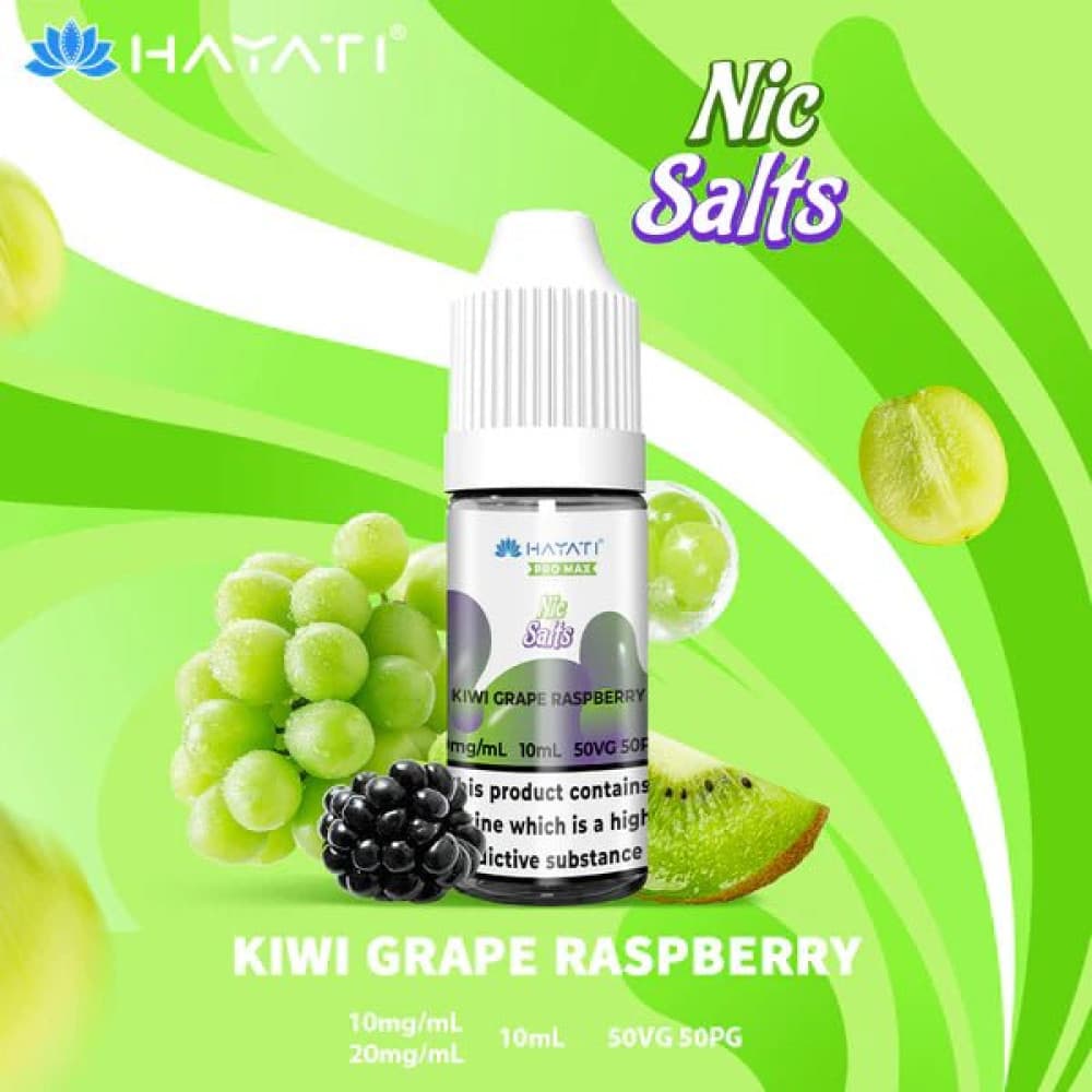 10mg / Kiwi Grape Raspberry Hayati Pro Max Nic Salts