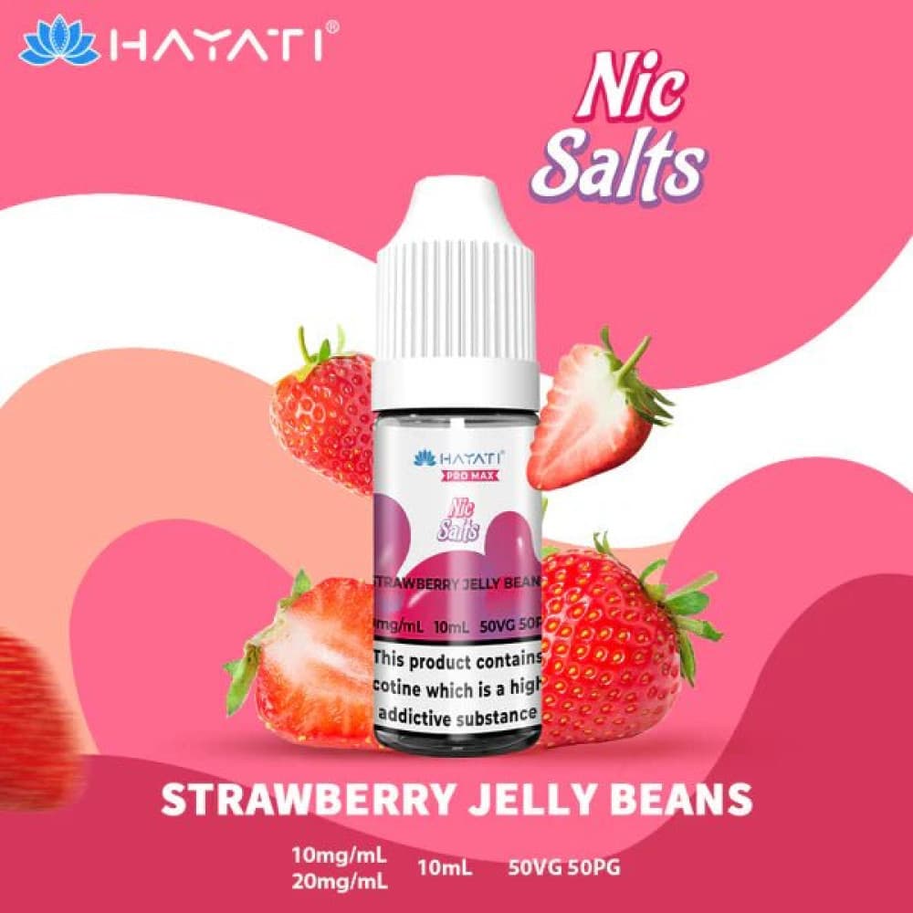 10mg / Strawberry Jelly Beans Hayati Pro Max Nic Salts