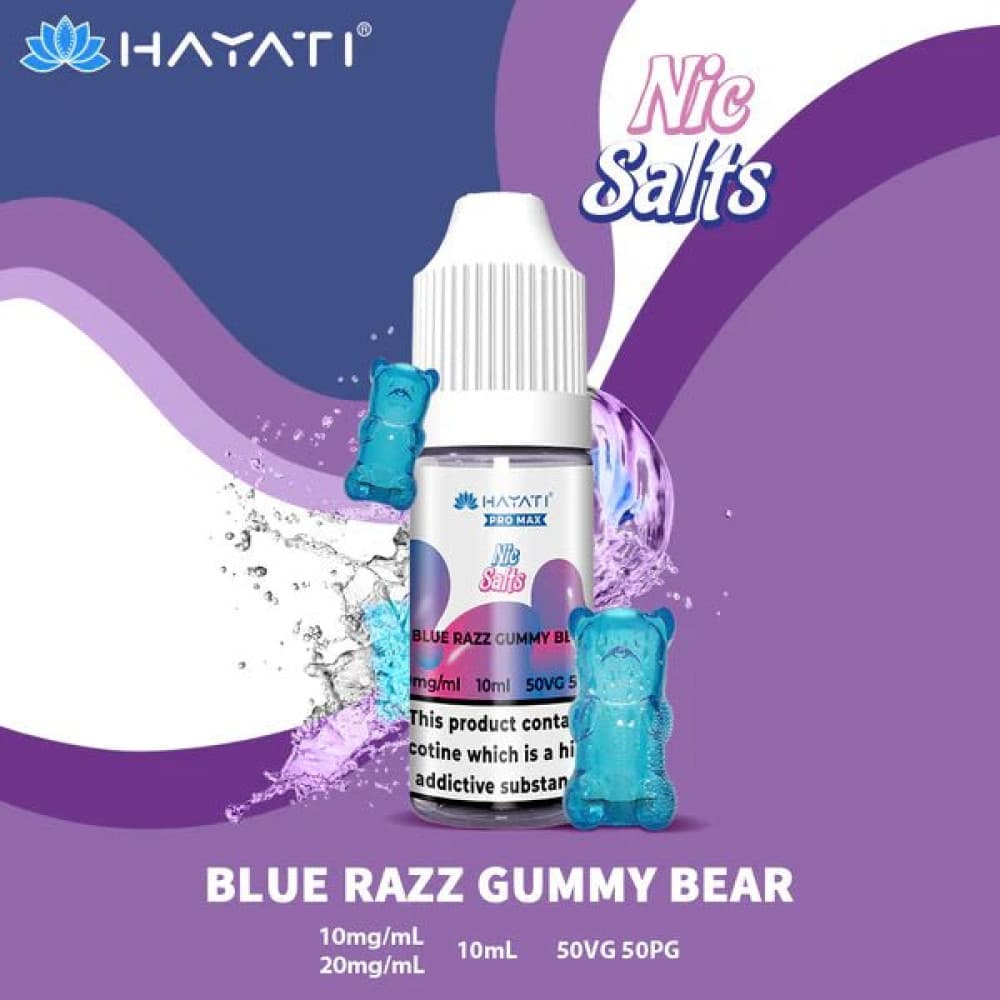 10mg / Blue Razz Gummy Bear Hayati Pro Max Nic Salts
