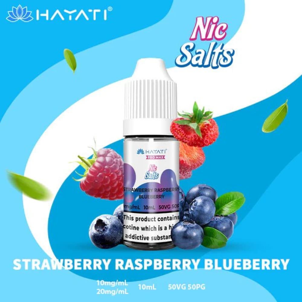 10mg / Strawberry Raspberry Blueberry Hayati Pro Max Nic Salts