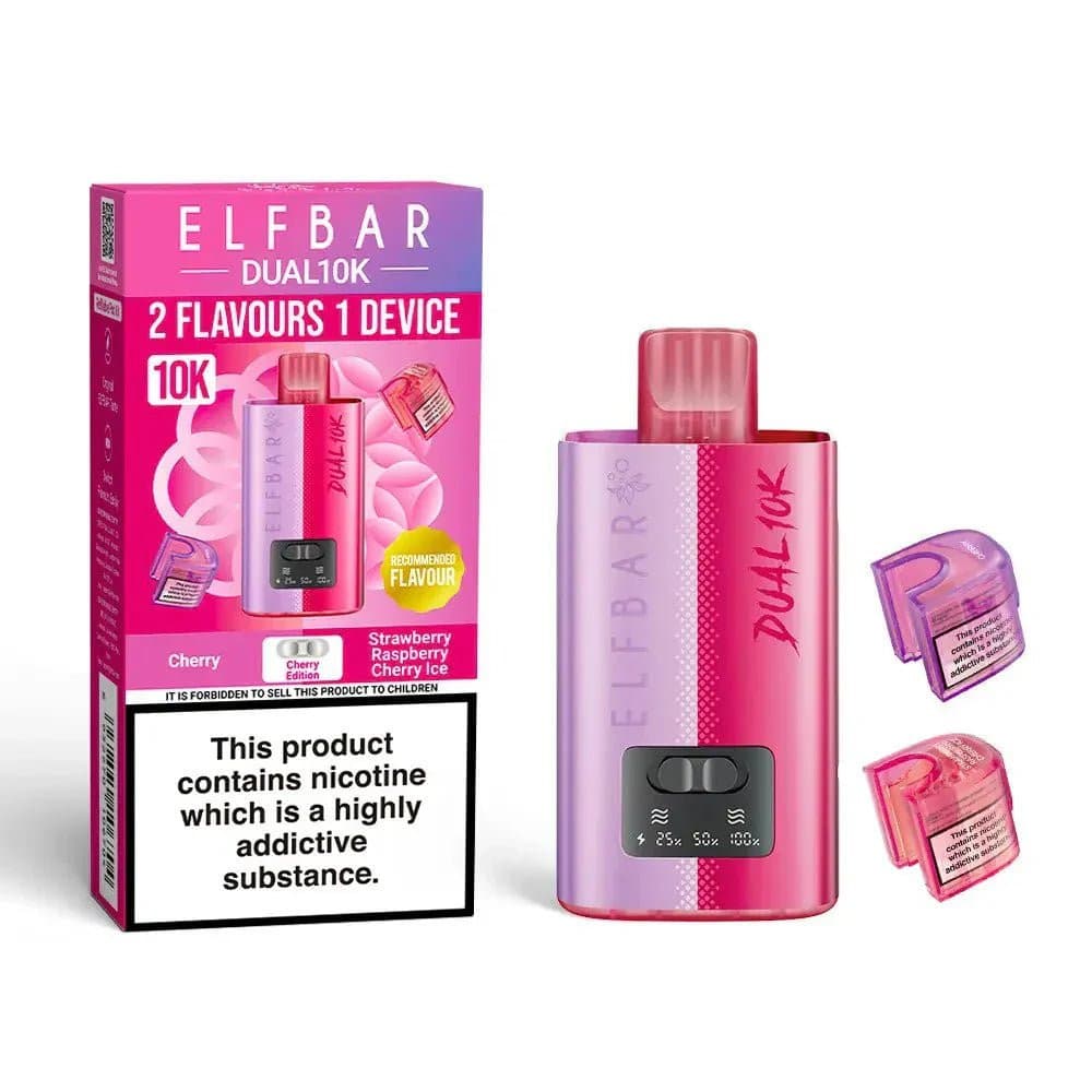 Cherry Edition Elf Bar Dual 10K 2 in 1 Big Puff Devices