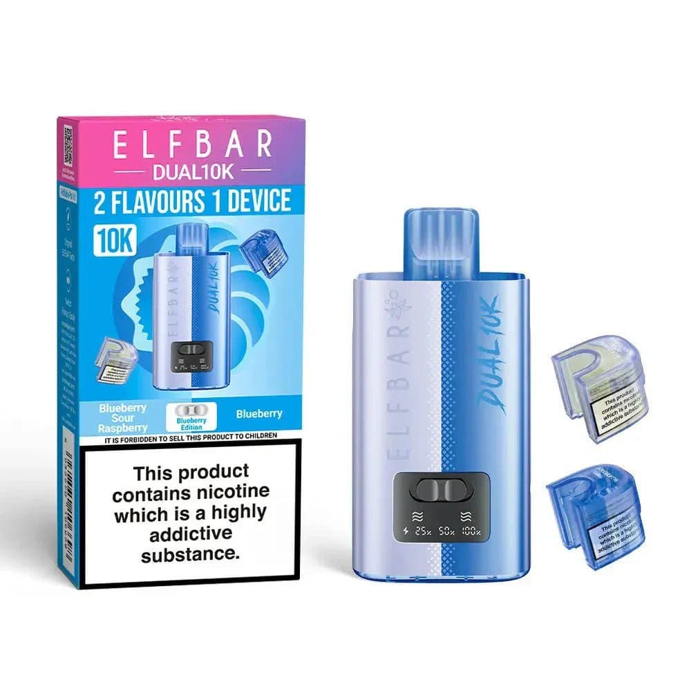 Blueberry Edition Elf Bar Dual 10K 2 in 1 Big Puff Devices