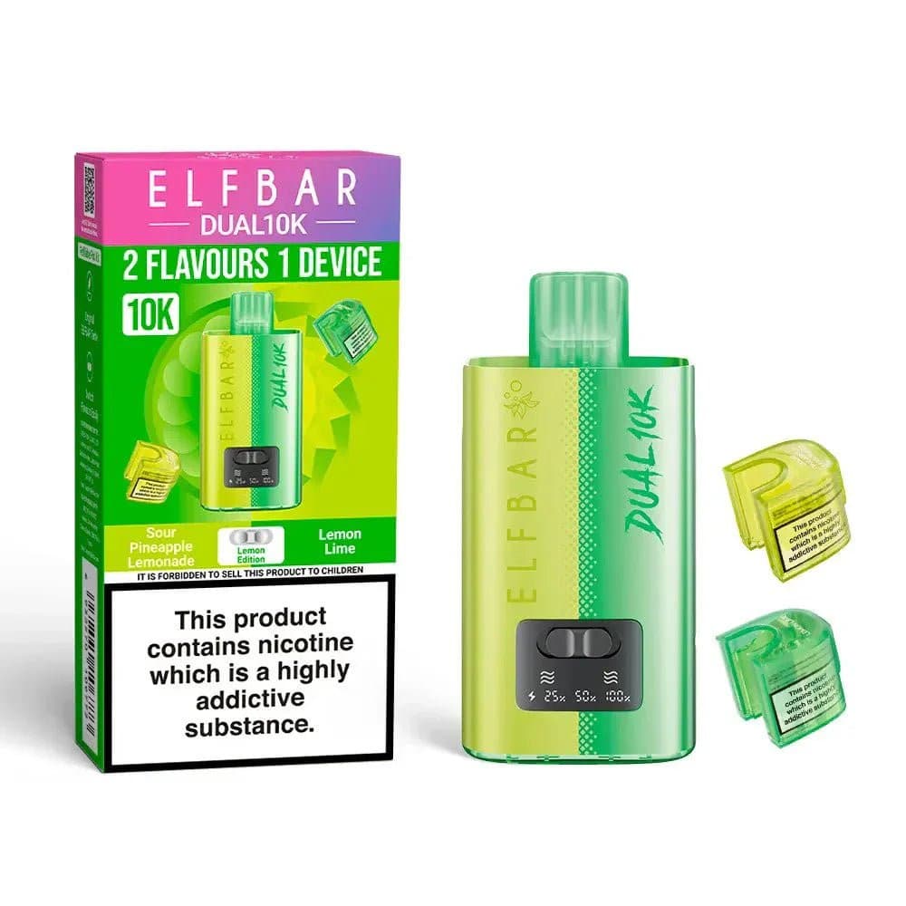 Lemon Edition Elf Bar Dual 10K 2 in 1 Big Puff Devices