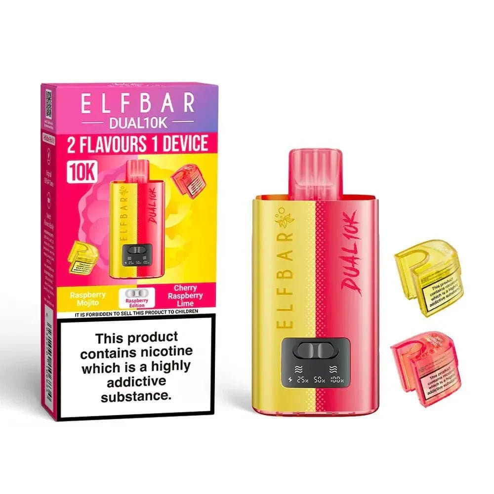 Raspberry Edition Elf Bar Dual 10K 2 in 1 Big Puff Devices