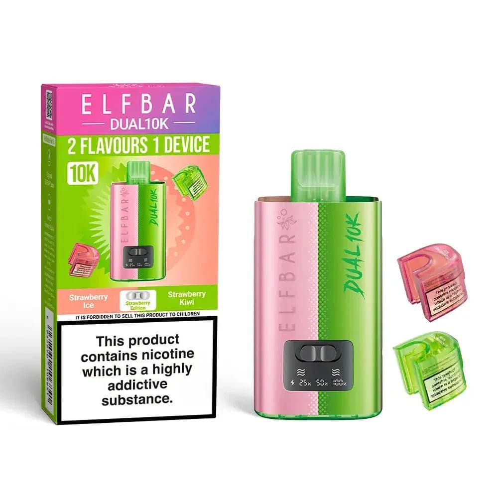 Strawberry Edition Elf Bar Dual 10K 2 in 1 Big Puff Devices