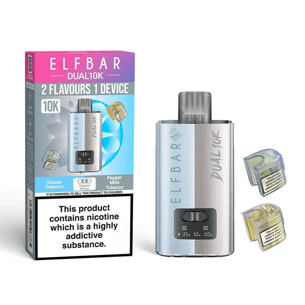 Tobacco Edition Elf Bar Dual 10K 2 in 1 Big Puff Devices