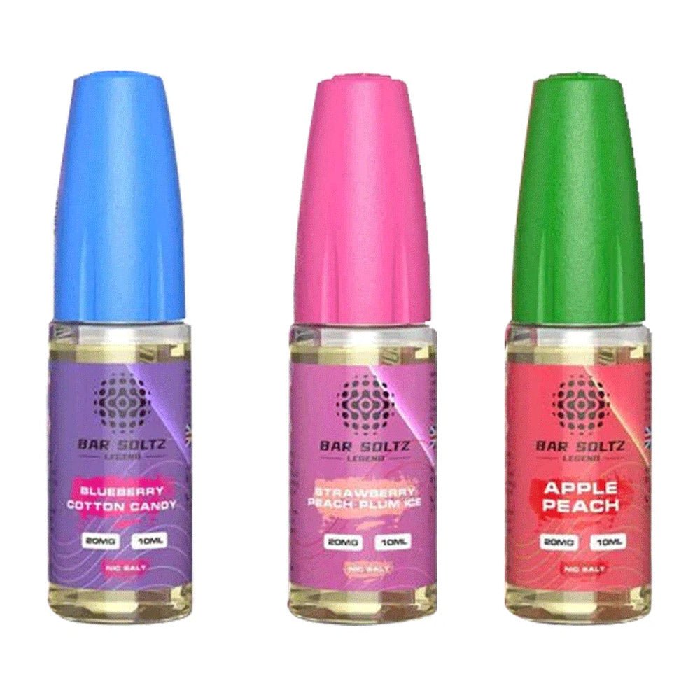 Bar Soltz Legend E - liquids Nic Salts 10ml - Box of 10 - IMMYZ