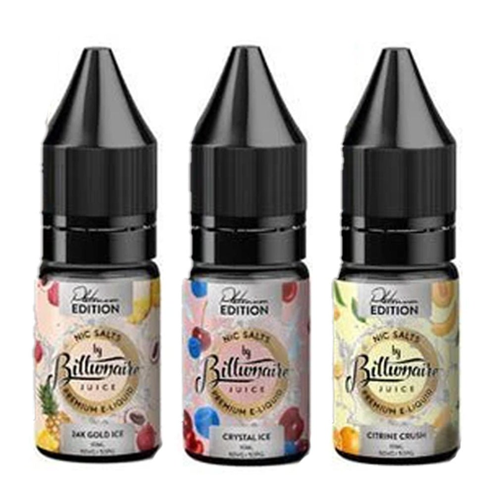 Billionaire Juice - Platinum Edition - Nic Salt 10ml E - Liquid Box of 10 - IMMYZ