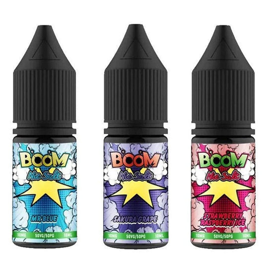 Boom Nic Salts 10ml E - liquids - Box of 5 - IMMYZ