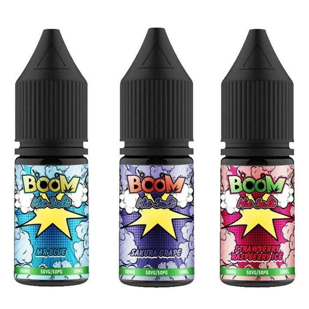 Boom Nic Salts 10ml E - liquids - Box of 5 - IMMYZ