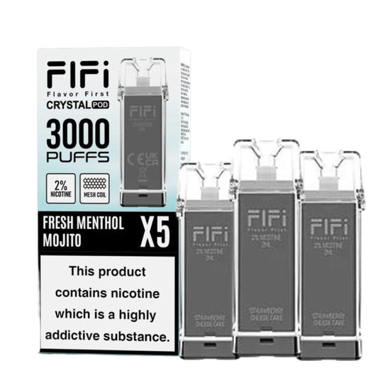 Crystal FIFI 3000 Puffs 5 in 1 Replacement Pods - IMMYZ