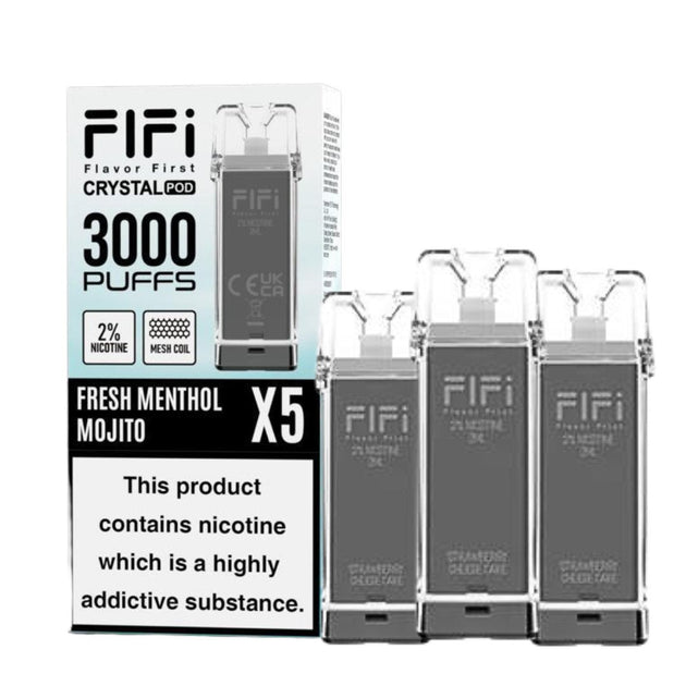 Crystal FIFI 3000 Puffs 5 in 1 Replacement Pods - IMMYZ
