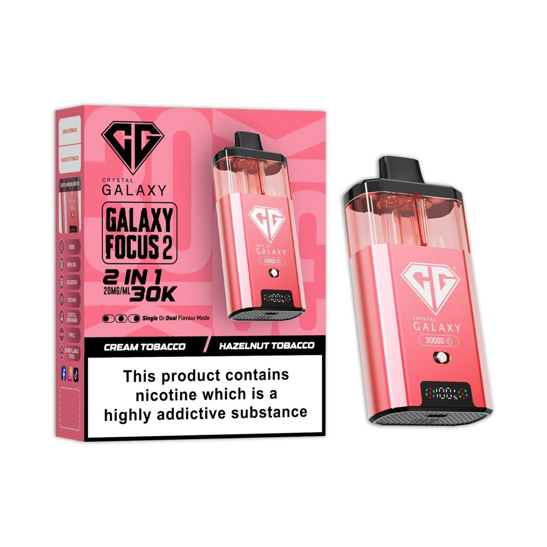 Crystal Galaxy Focus 2 Prefilled 2 in 1 Pod Kit - IMMYZ