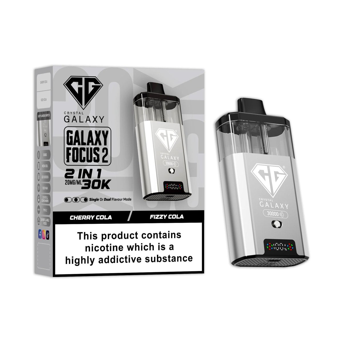 Crystal Galaxy Focus 2 Prefilled 2 in 1 Pod Kit - IMMYZ