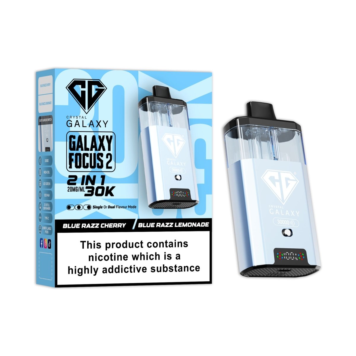 Crystal Galaxy Focus 2 Prefilled 2 in 1 Pod Kit - IMMYZ