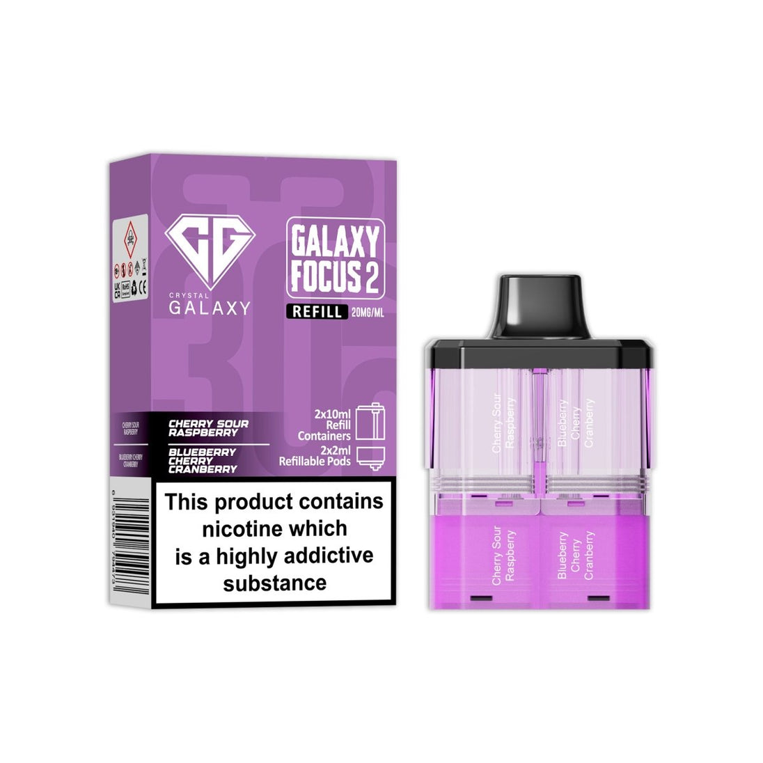 Crystal Galaxy Focus 2 Replacement Pods - IMMYZ