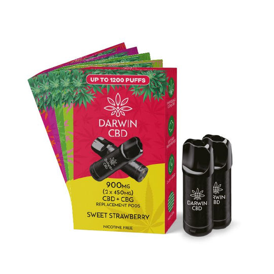 Darwin CBD+CBG 900mg (2 x 450mg) Prefilled Pods - IMMYZ