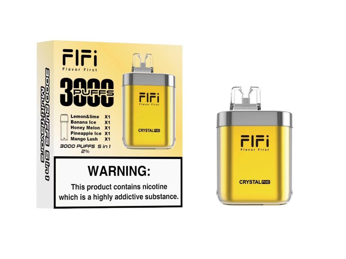FiFi Crystal Pod 3000 Puffs Disposable Vape Pod 5 in 1 - IMMYZ