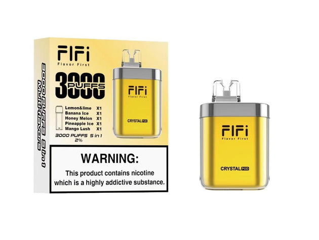 FiFi Crystal Pod 3000 Puffs Disposable Vape Pod 5 in 1 - IMMYZ