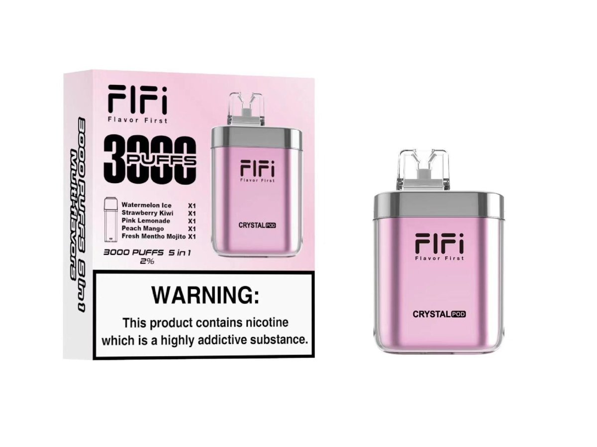 FiFi Crystal Pod 3000 Puffs Disposable Vape Pod 5 in 1 - IMMYZ